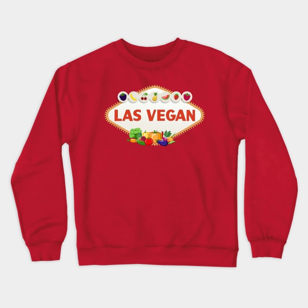 Las Vegan - Vintage - Cat Crewneck Sweatshirt by tantrizio